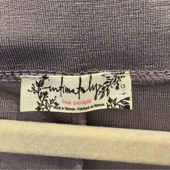 Free People Intimately NWT Carrie Cowl Neck Long Sleeve Top Lilac Size L - Picture 4 of 7